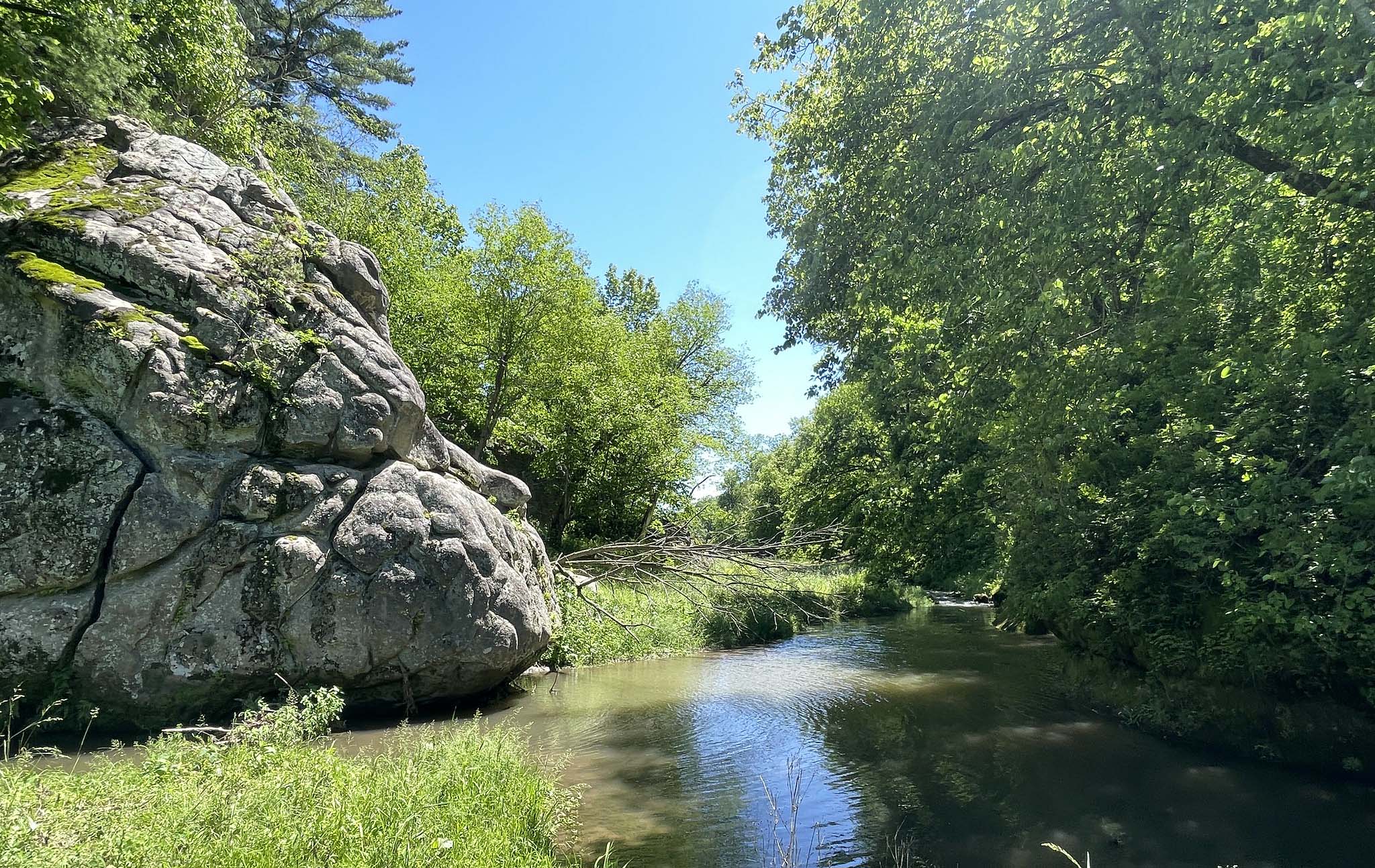 Big Rock Nature Preserve in Highland, Wisconsin.
