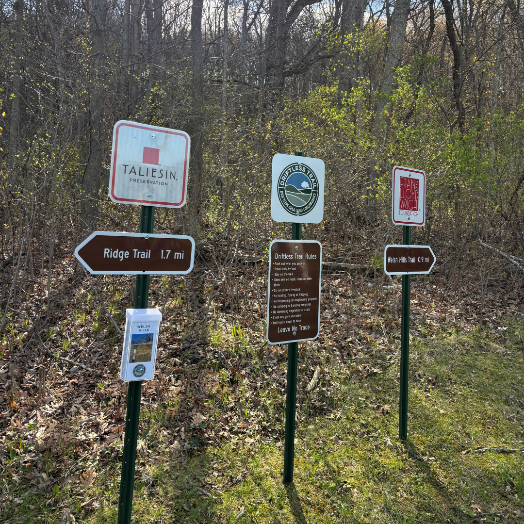 Welsh Hills Segment Trailhead. 